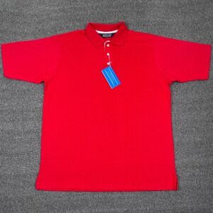 Vintage Lands End Interlochen Knit Polo Shirt Mens XL Rugby Deadstock USA NWT